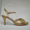 Talla '7' Tacon '7cm' Modelo 'Open' Piel Dorado textura
