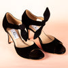 Talla '5' Tacón '8.5cm' Modelo 'Paloma' Piel Negro ante