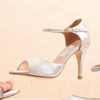 Talla '5' Tacon '8.5cm' Modelo 'Basic' Piel Plata
