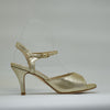 Talla '3.5' Tacon '7cm' Modelo 'Open' Piel champagne textura